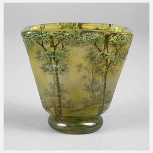 Daum Nancy Vase Landschaftsdekor