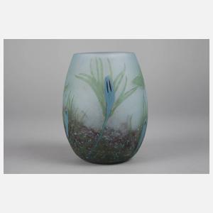 Daum Nancy Vase Marqueterie