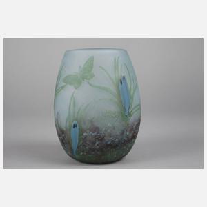 Daum Nancy Vase Marqueterie