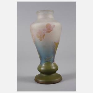 Emile Gallé Ätzglasvase Jugendstil