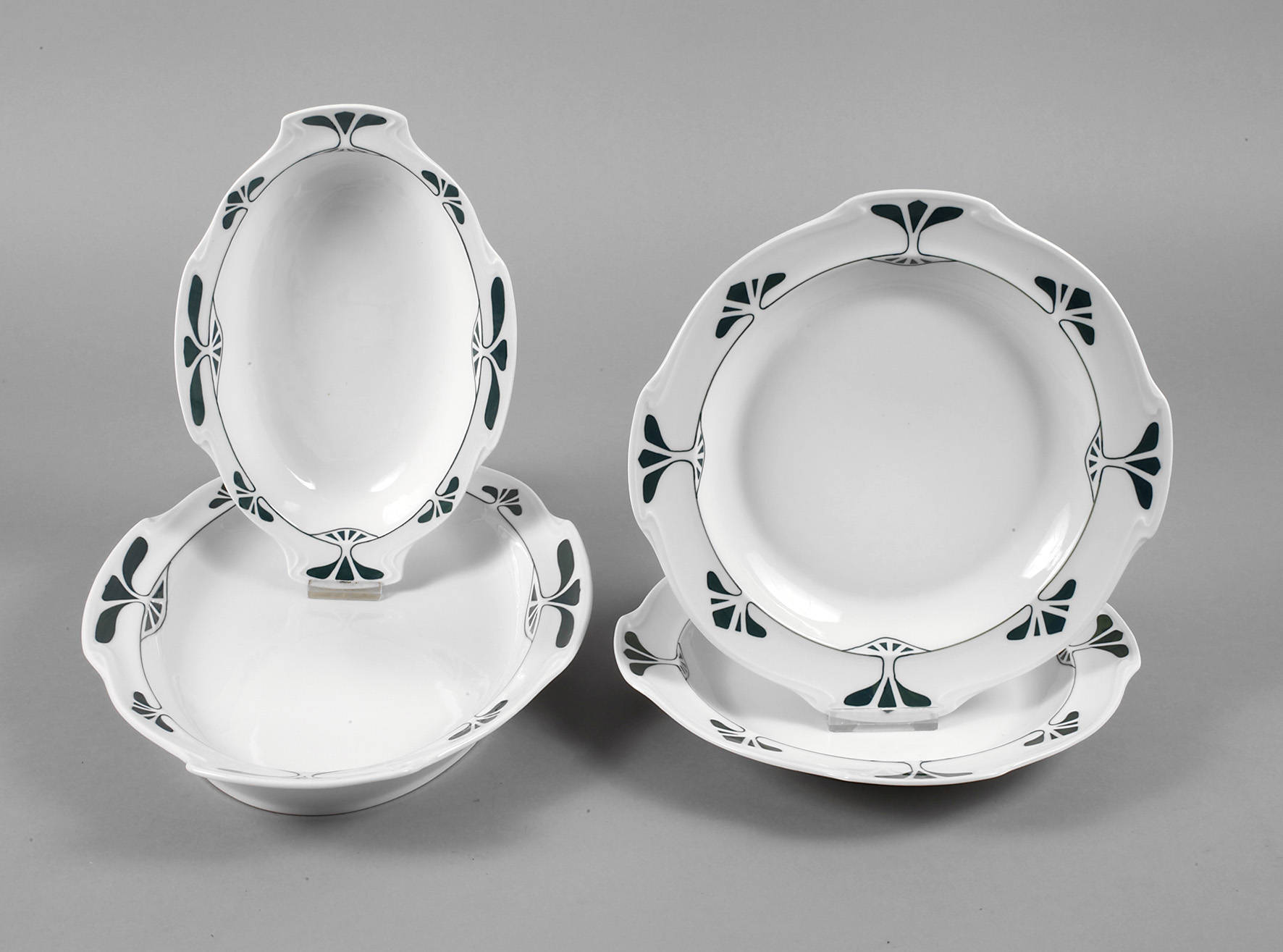 Burgau vier Vorlegeplatten