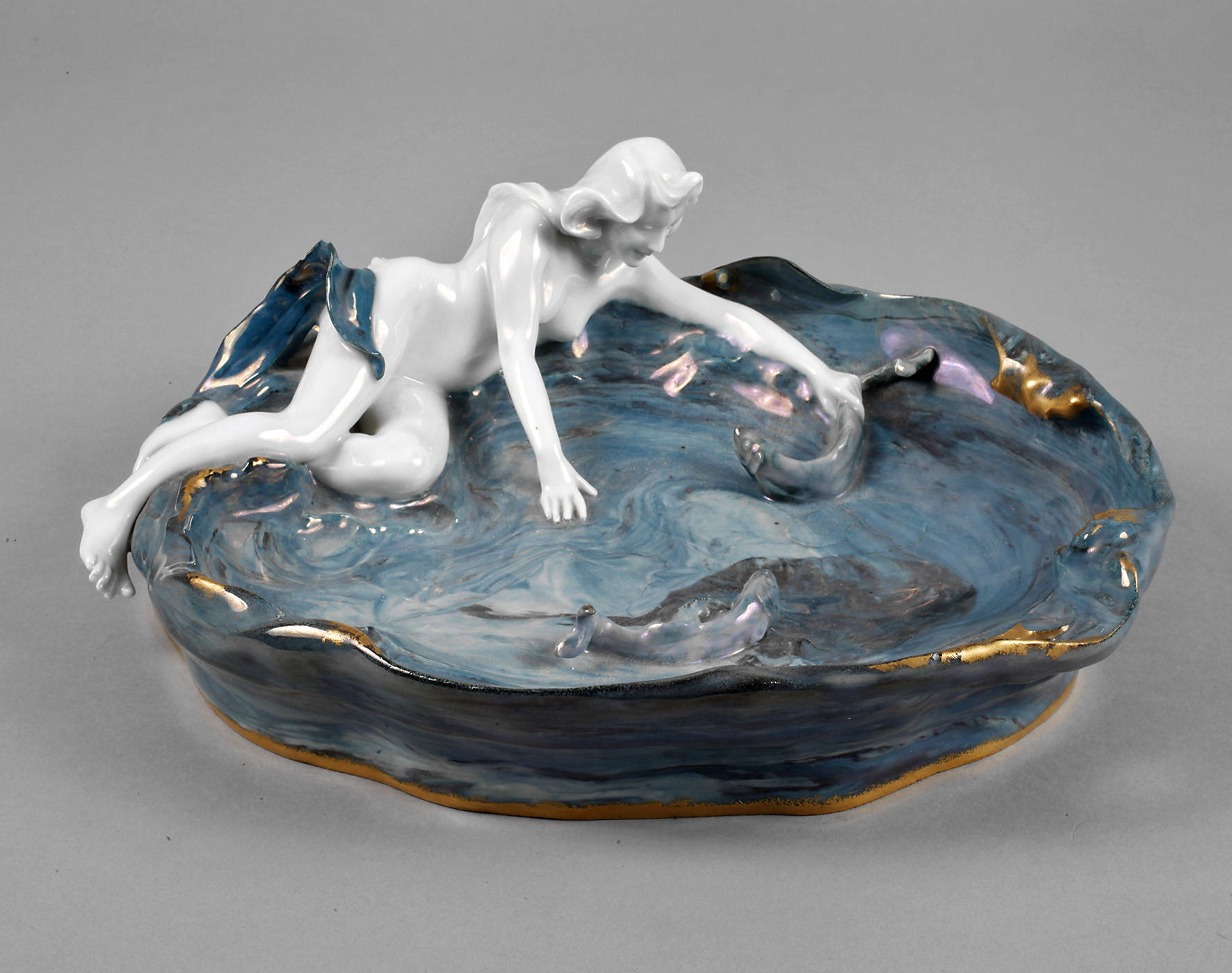 Rosenthal Schale Nymphe am Weiher