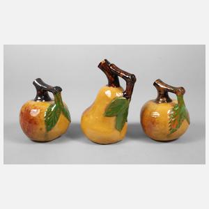 Richard Riemerschmid drei Likörkaraffen