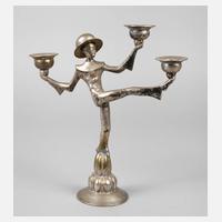 Figürlicher Kerzenleuchter Art déco111