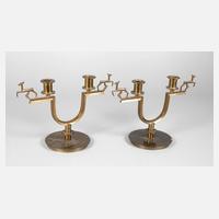 Paar Messingleuchter Art Déco111