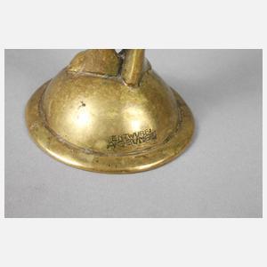 Figur Albert Gustav Bunge, dazu eine Messingdose