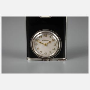Eterna Art Déco Feuerzeug mit Uhr