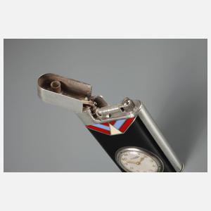 Eterna Art Déco Feuerzeug mit Uhr