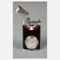 Eterna Art Déco Feuerzeug mit Uhr111
