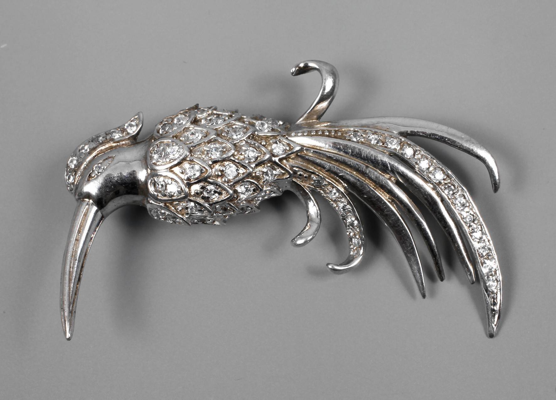 Brosche Paradiesvogel