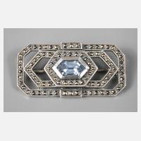 Brosche mit Markasit und synth. Spinell111