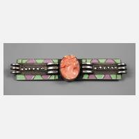 Karl Karst, Emailbrosche mit Korallenkamee111