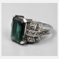 Damenring mit Markasiten und synthetischen Spinell111