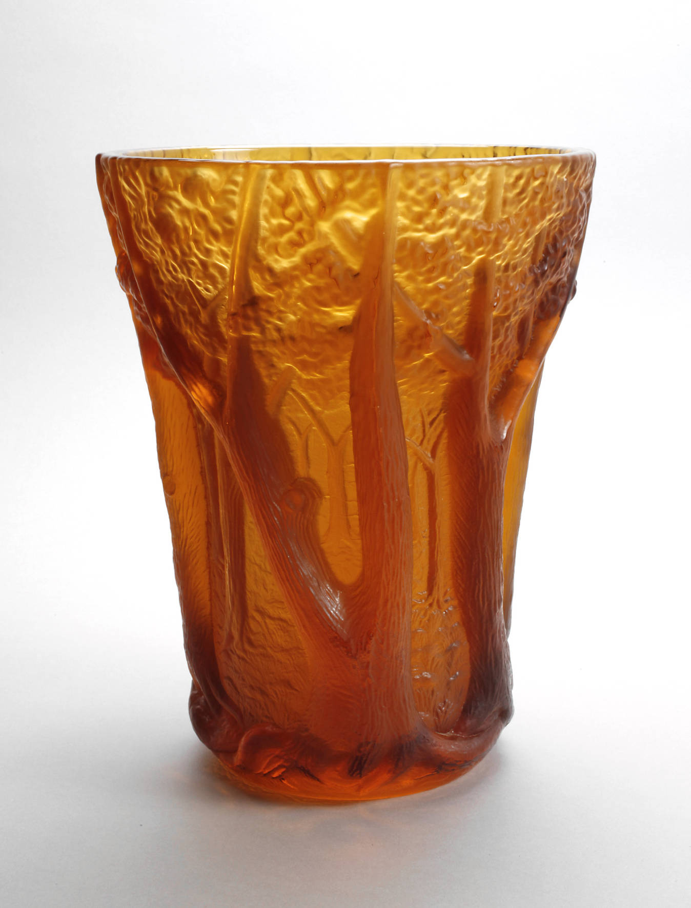 Gablonz große Waldvase