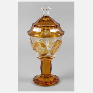 Großer Deckelpokal Art déco