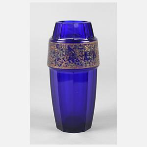 Moser Karlsbad Vase mit Ätzbordüre