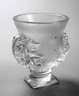 René Lalique Fußvase mit Blattmotiven