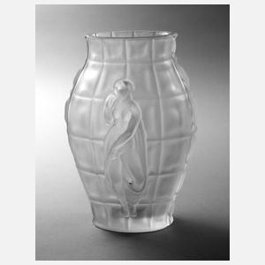 René Lalique Vase mit weiblichen Aktfiguren