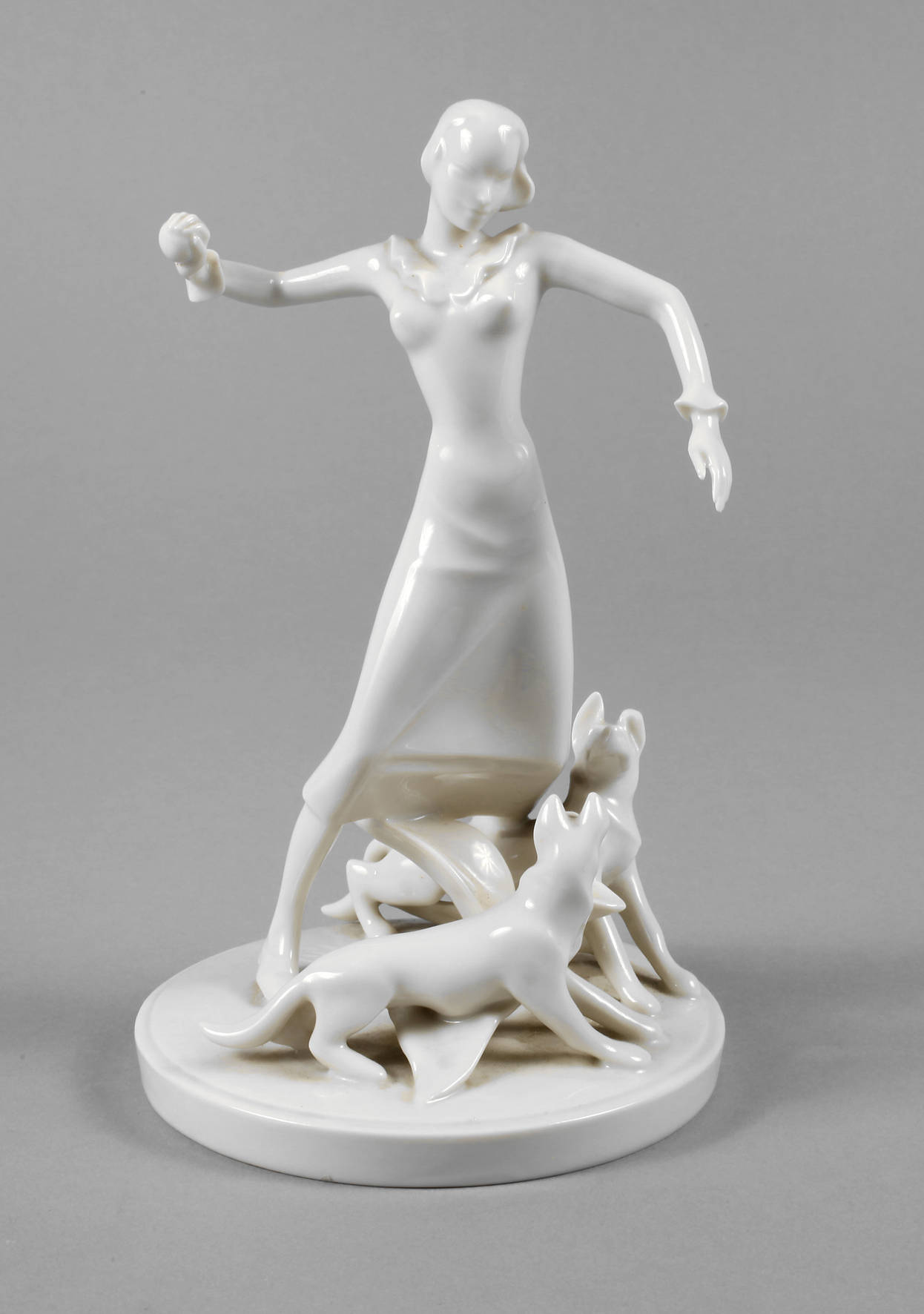 Metzler & Ortloff Ballspielerin mit Hunden