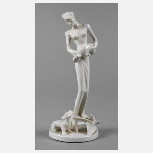 Metzler & Ortloff Modedame mit Hündchen