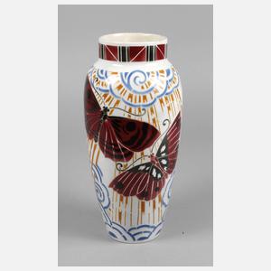 Frankreich Vase Schmetterlingsdekor