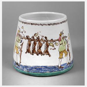 Gmunden Vase Jagddekor