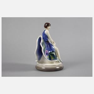 Goldscheider Wien Tänzerin im Schmetterlingskleid