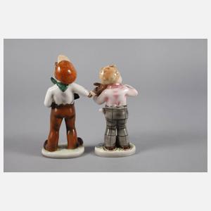 Goldscheider zwei Kinderfiguren