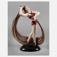 Keramos Wien große Tänzerin Art déco111