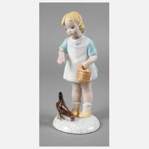 Keramos Wien Mädchen mit Huhn