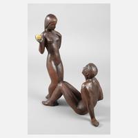 Terrakottafigur Adam & Eva111