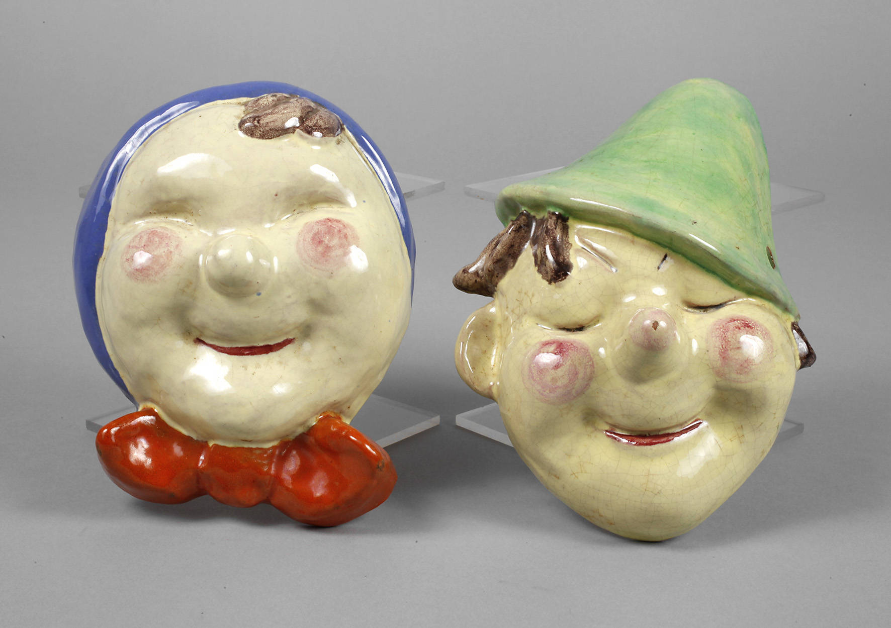 Walter Bosse zwei Wandmasken