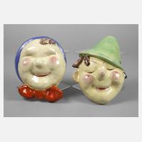 Walter Bosse zwei Wandmasken111