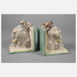 Paar Buchstützen Kurt Feuerriegel