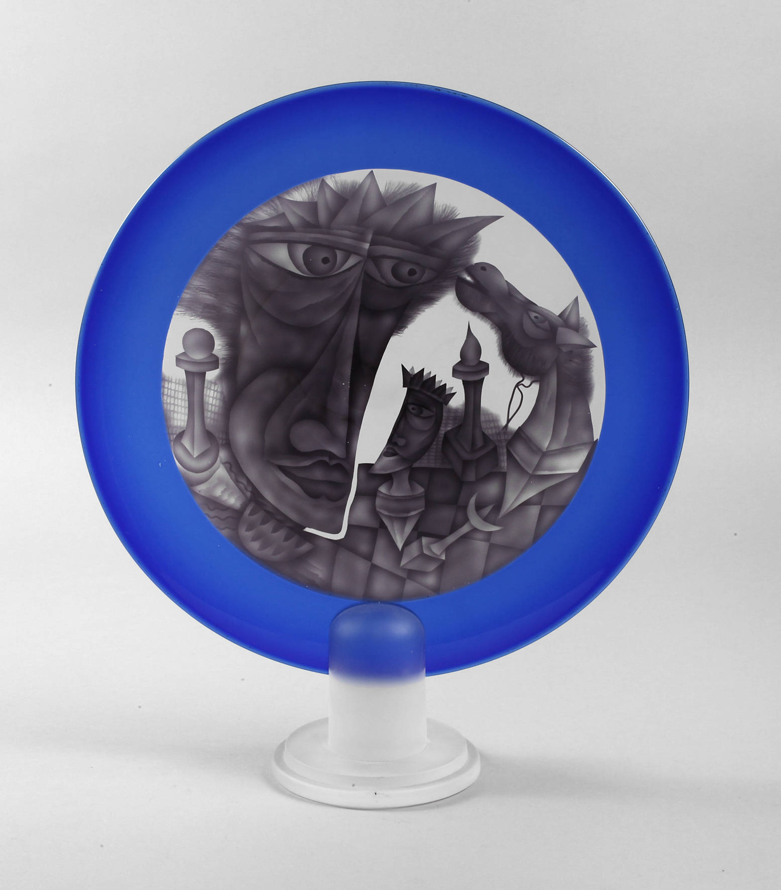 Stanislaw Borowski Glasskulptur ”Schach”