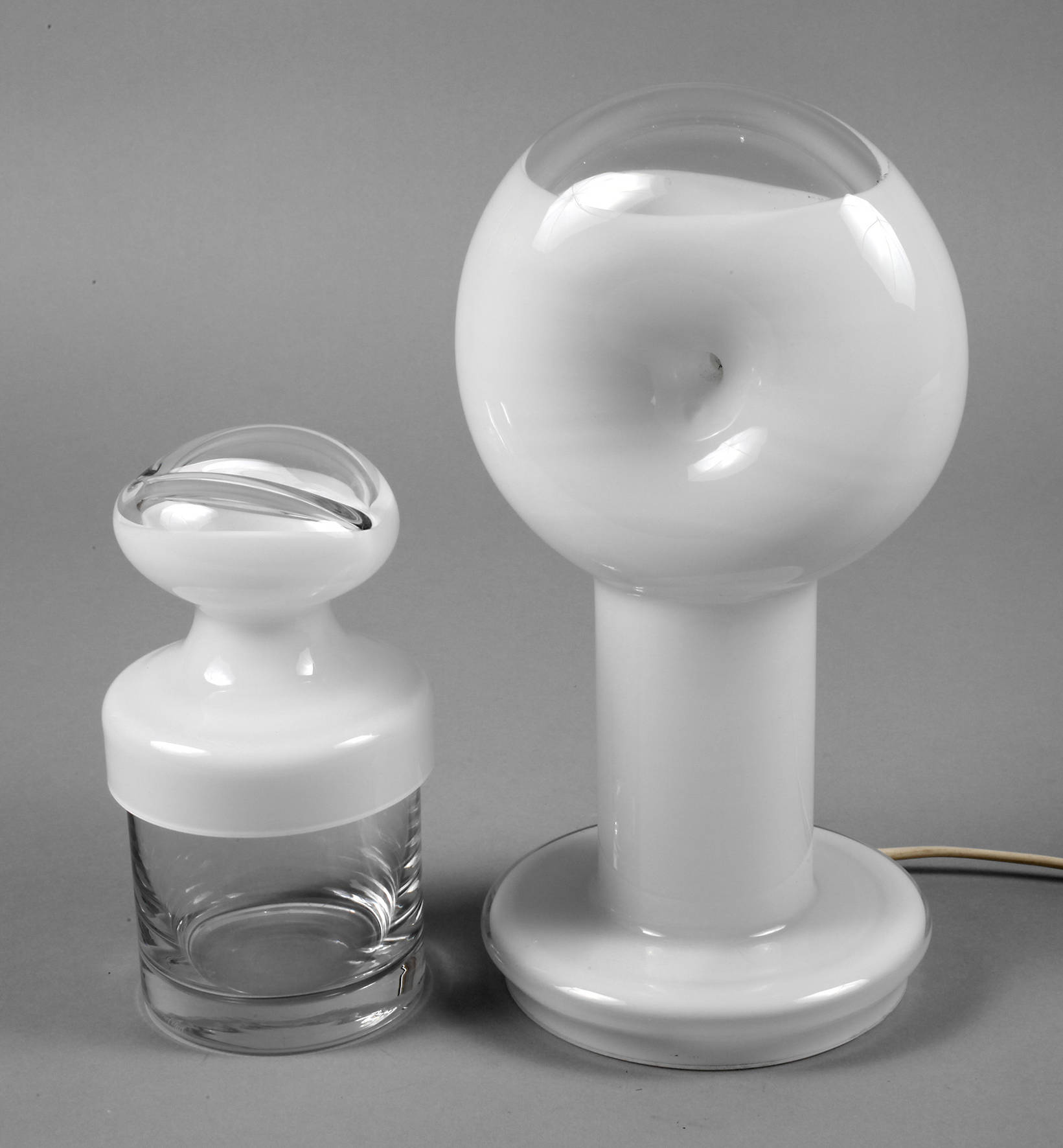 Rosenthal Tischlampe und Deckeldose