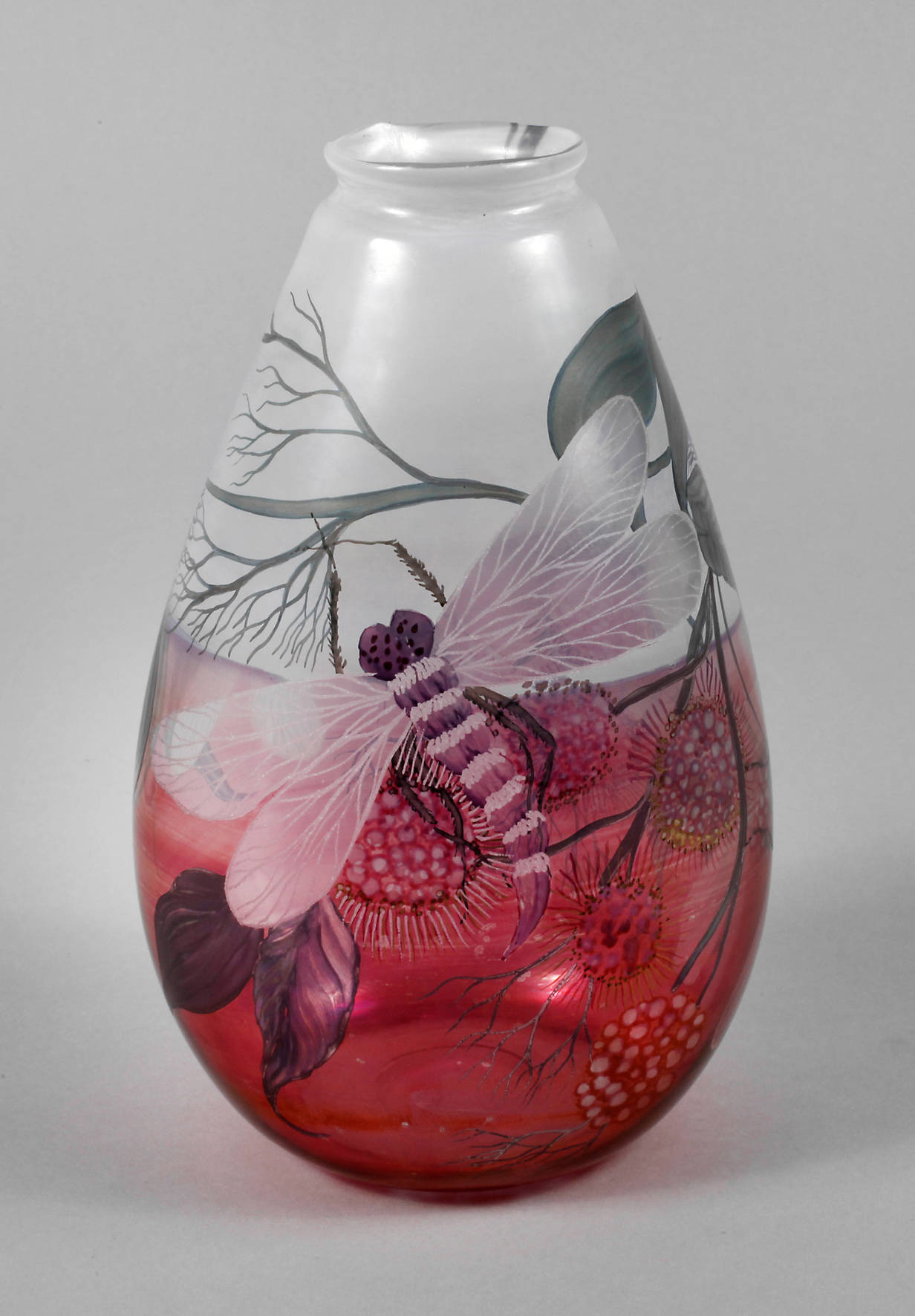 Studioglas Vase Erwin Eisch