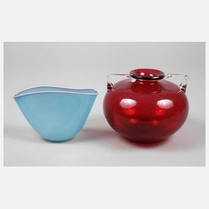 Venini Murano Henkelvase