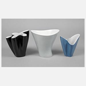 Rosenthal drei Vasen