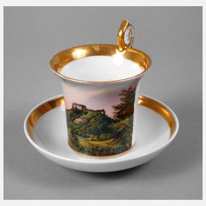 Biedermeier-Ansichtentasse