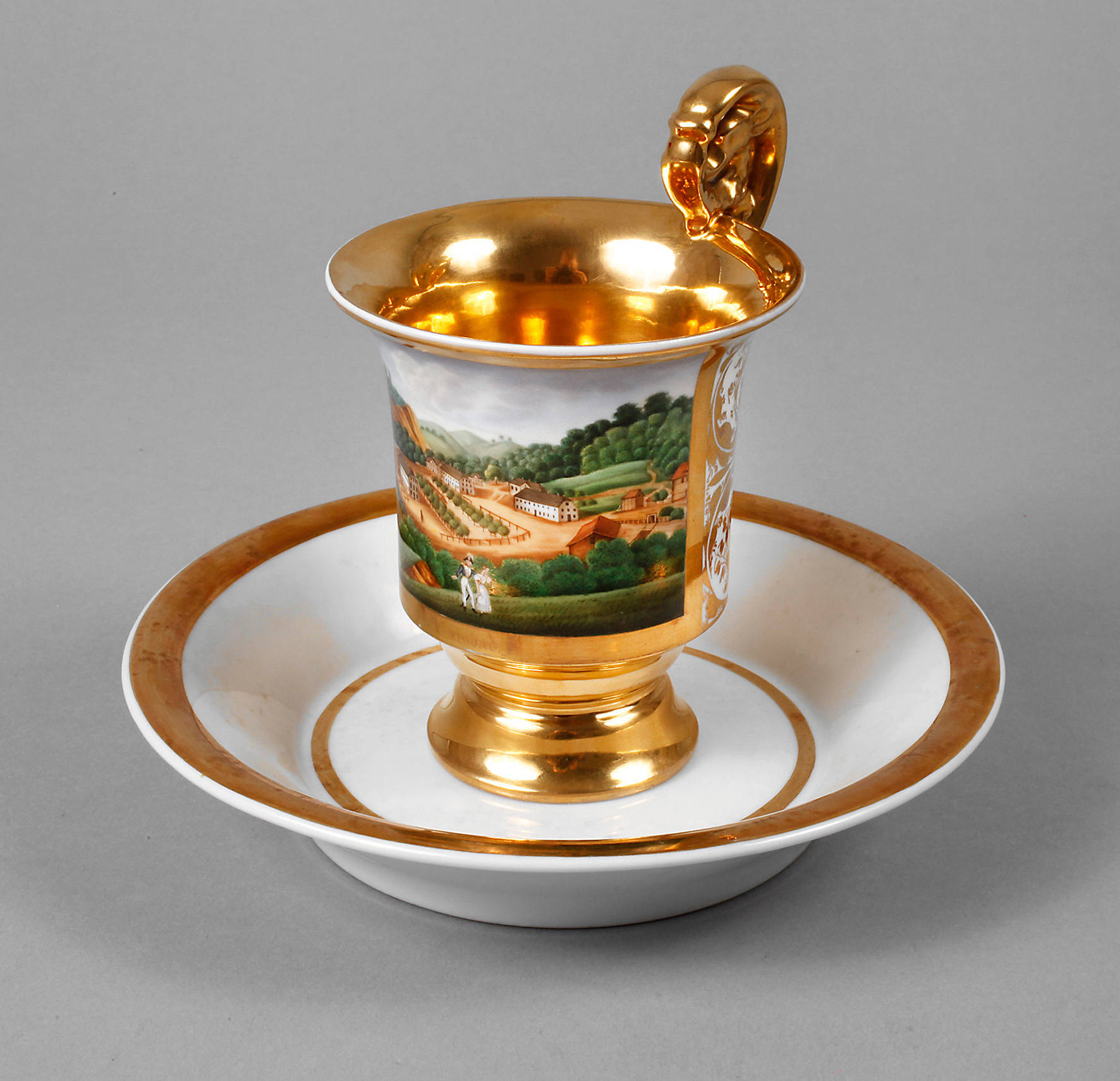 Biedermeier-Ansichtentasse Alexisbad