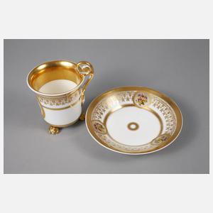 Biedermeier-Kakaotasse