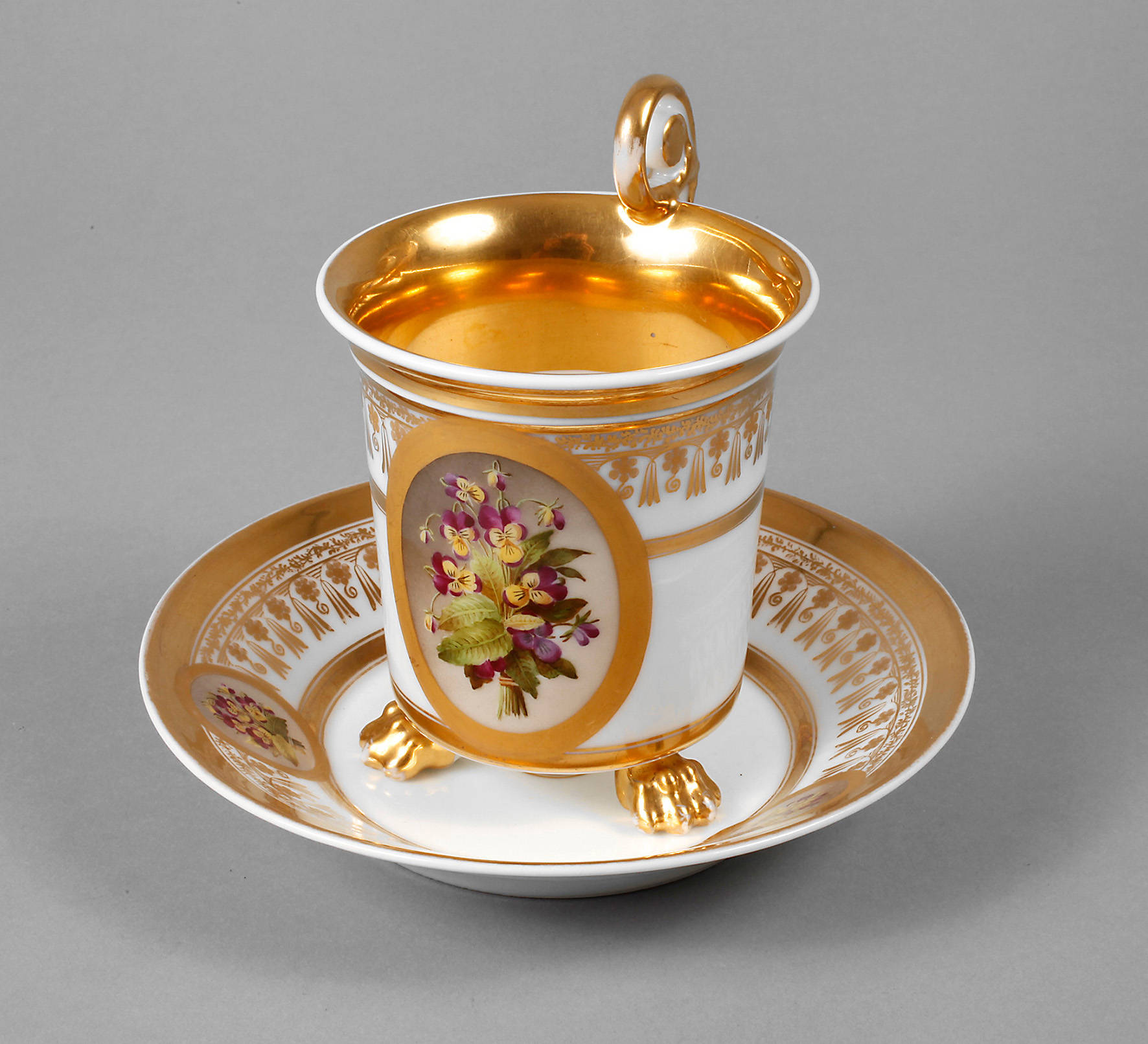 Biedermeier-Kakaotasse