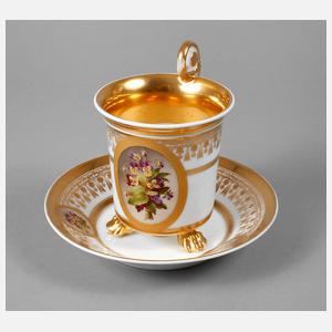 Biedermeier-Kakaotasse