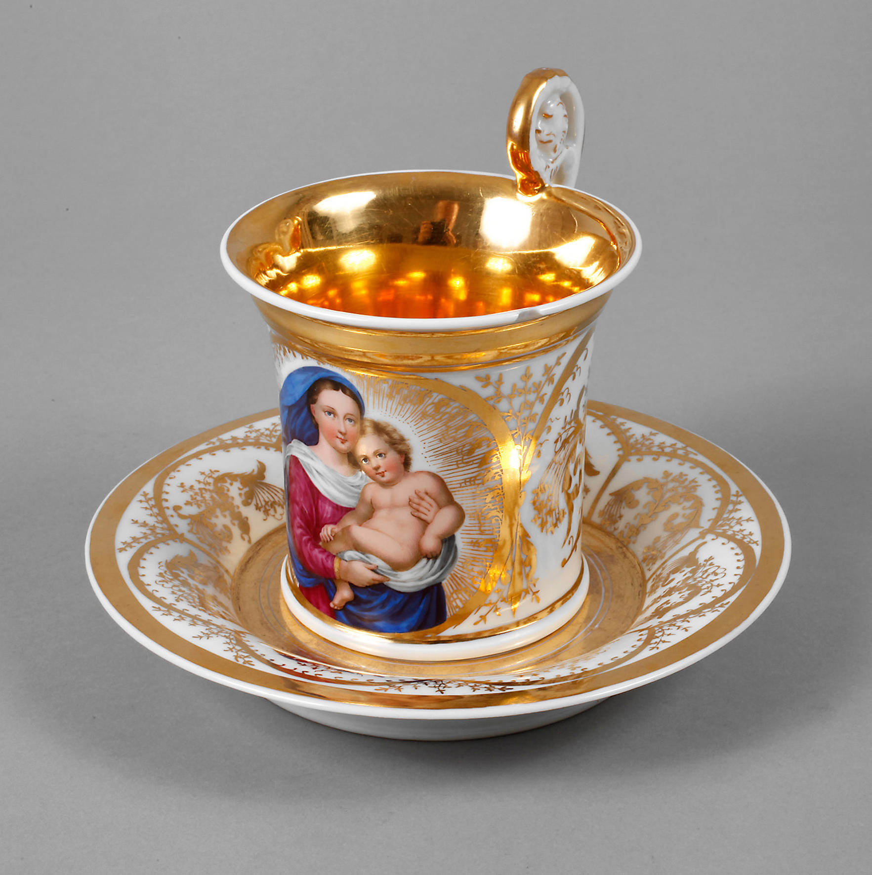 Biedermeiertasse Heilige Mutter Gottes