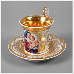 Biedermeiertasse Heilige Mutter Gottes
