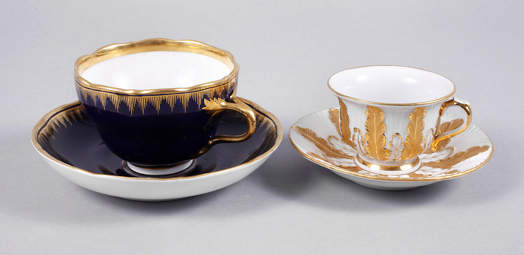 Meissen/KPM zwei Sammeltassen