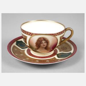 Schwarzburg Sammeltasse Frauenportrait