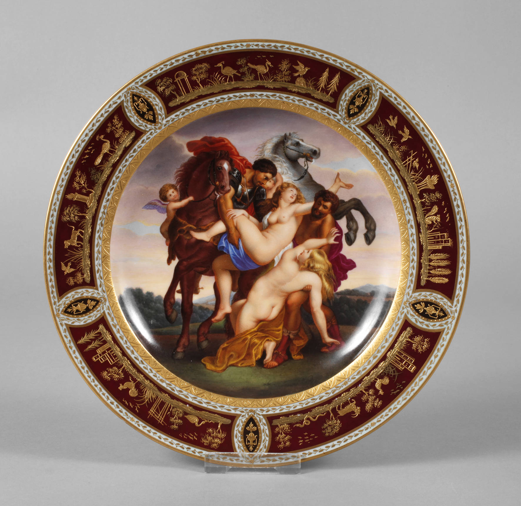 Alt-Wien Teller ”Der Raub von Phoebe und Elaira”