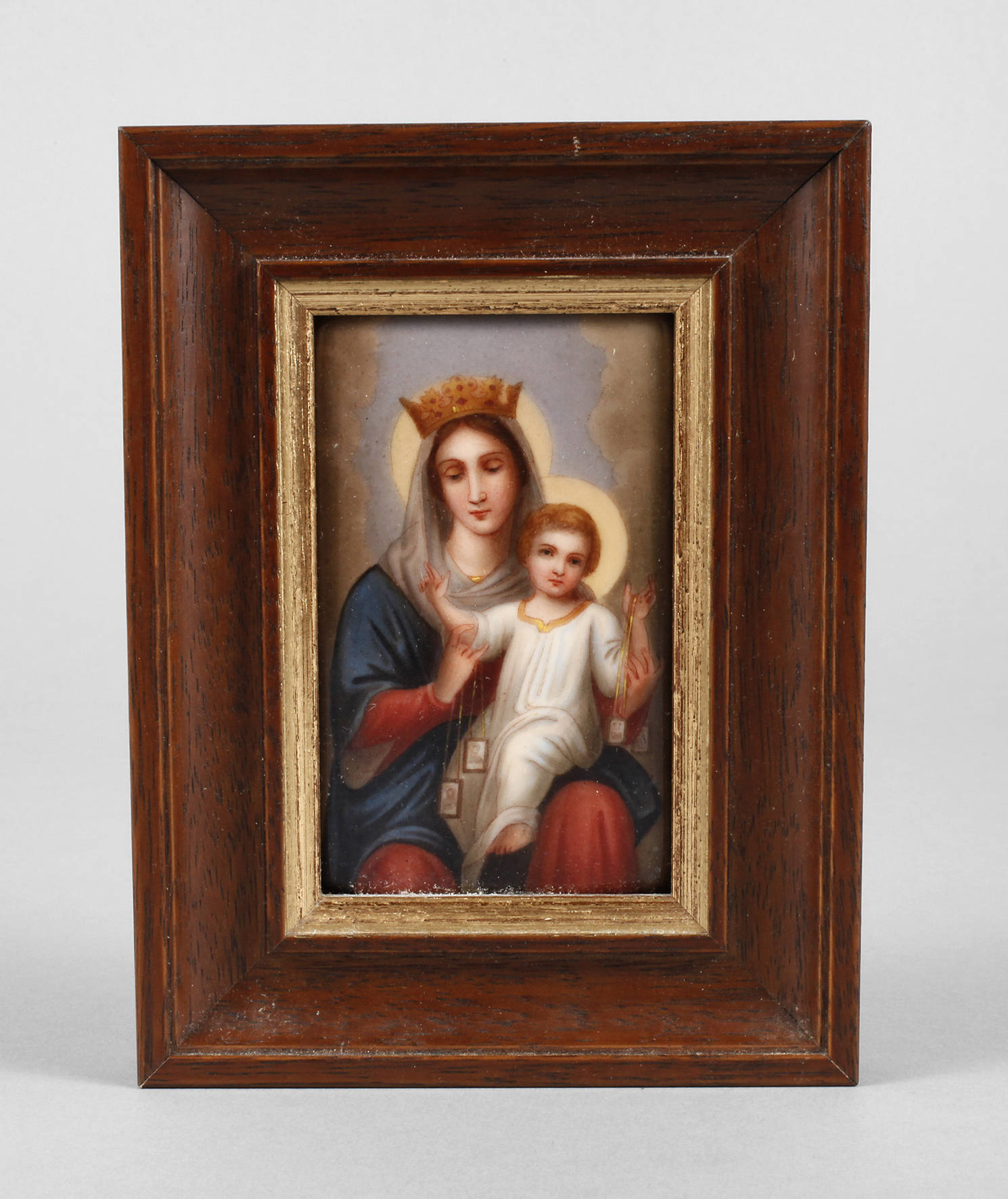 Kleine christliche Porzellanbildplatte